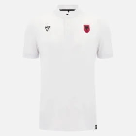 albania national team fshf 2026 27 adults travel white polo shirt 1 280x280 - Albania National Team FSHF 2026/27 Adults' Travel White Polo Shirt