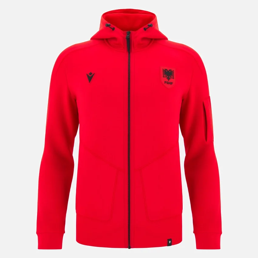 Albania National Team FSHF 2026/27 Full-Zip Hoodie Albania National Team FSHF 2026/27 Full-Zip Hoodie