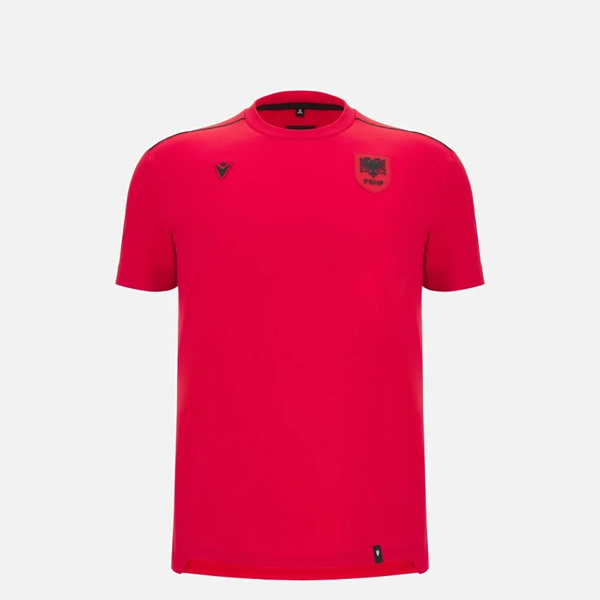 Albania National Team FSHF 2026/27 Junior Sports Red T-Shirt Athleisure Albania National Team FSHF 2026/27 Junior Sports Red T-Shirt Athleisure