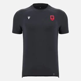 Albania National Team FSHF 2026/27 Men_x0092_s Sports Black T-Shirt Athleisure