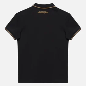 Automobili Lamborghini Squadra Corse Kid’s Black Polo Shirt