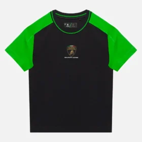 Automobili Lamborghini Squadra Corse Kid’s Black Sports T-Shirt