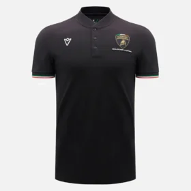 Automobili Lamborghini Squadra Corse Men’s Black Polo Shirt