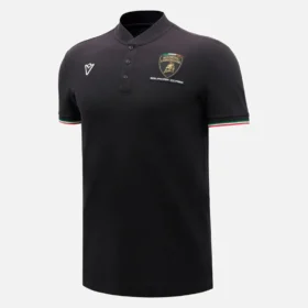 Automobili Lamborghini Squadra Corse Men’s Black Polo Shirt