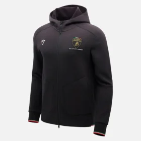 Automobili Lamborghini Squadra Corse Men’s Black Tricolor Full-Zip Sweatshirt