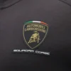 Automobili Lamborghini Squadra Corse Men’s Black Tricolor Full-Zip Sweatshirt Automobili Lamborghini Squadra Corse Men’s Black Tricolor Full-Zip Sweatshirt