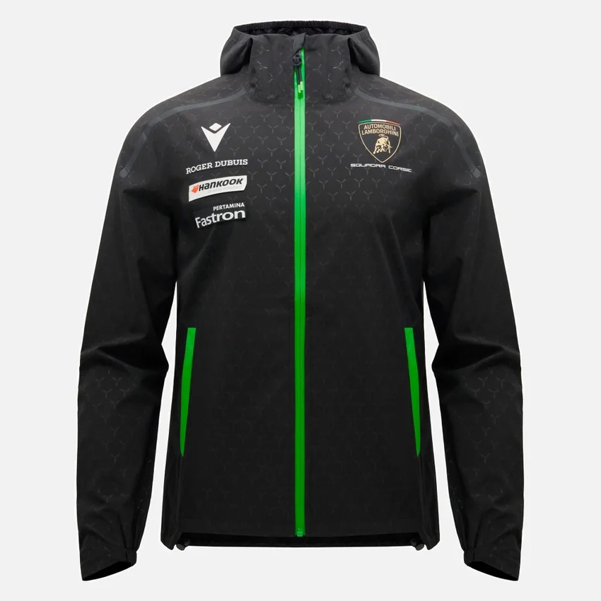 Automobili Lamborghini Squadra Corse Men’s Rainjacket Jacket Automobili Lamborghini Squadra Corse Men’s Rainjacket Jacket