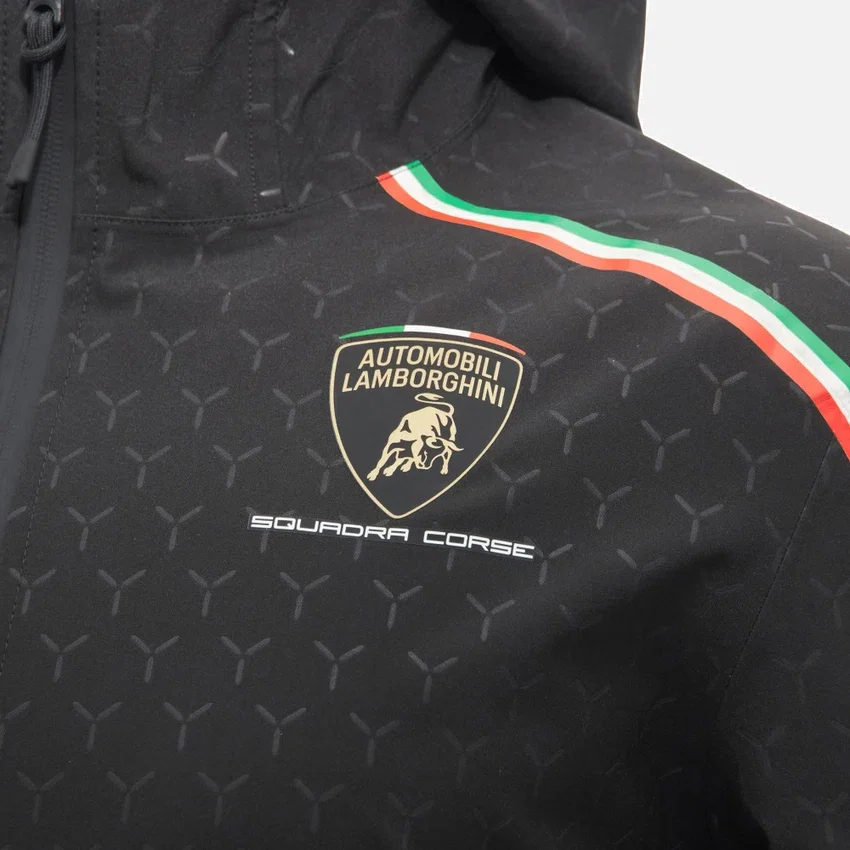 Automobili Lamborghini Squadra Corse Men’s Rainjacket Jacket Automobili Lamborghini Squadra Corse Men’s Rainjacket Jacket
