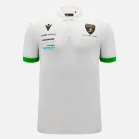 Automobili Lamborghini Squadra Corse Men’s White Polo Shirt