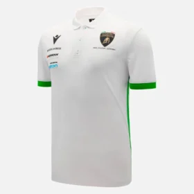Automobili Lamborghini Squadra Corse Men’s White Polo Shirt