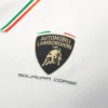 Automobili Lamborghini Squadra Corse Men’s White Polo Shirt