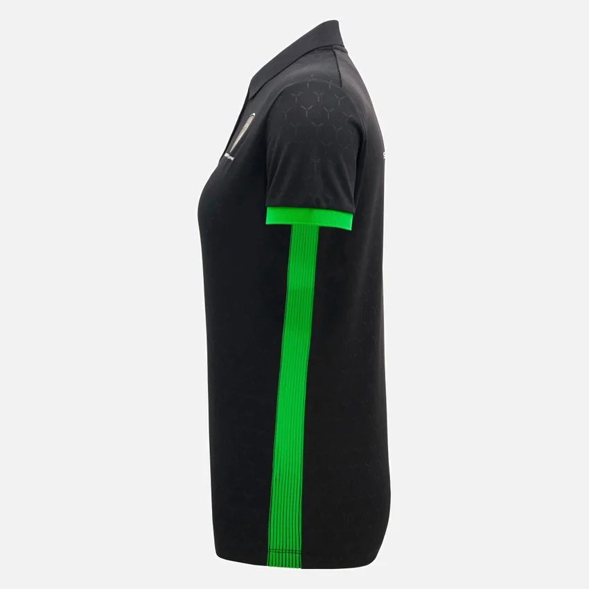 Automobili Lamborghini Squadra Corse Women’s Black Polo Shirt Automobili Lamborghini Squadra Corse Women’s Black Polo Shirt