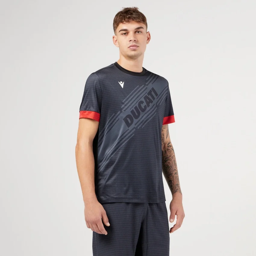 Black Padel Shirt Macron X Ducati Black Padel Shirt Macron X Ducati