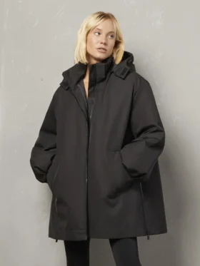 Essy Padded long rain jacket