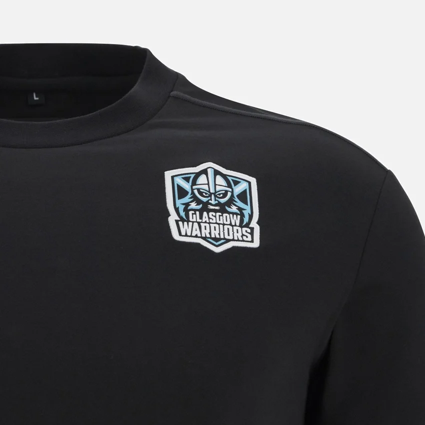 Glasgow Warriors 2025/26 Black Cotton Tee Glasgow Warriors 2025/26 Black Cotton Tee