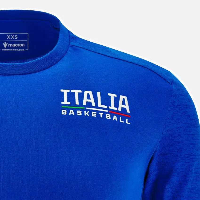 Italbasket 2025/26 junior player’s travel cotton t-shirt Italbasket 2025/26 junior player’s travel cotton t-shirt