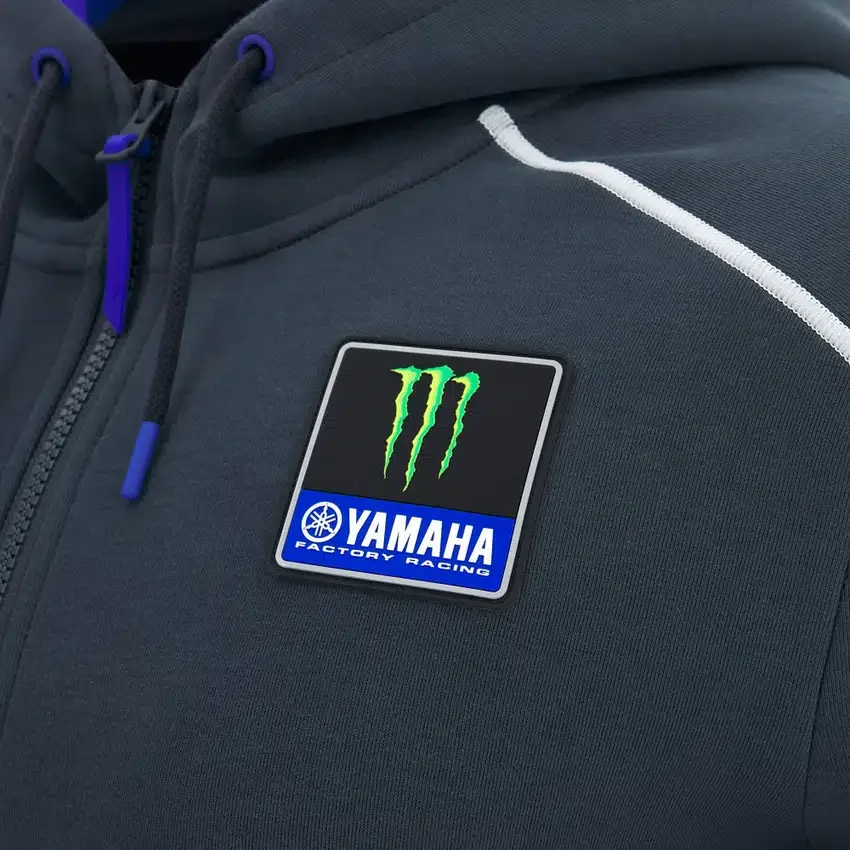 Monster Energy Yamaha MotoGP 2026 Man Travel Replica Full Zip Sweatshirt Monster Energy Yamaha MotoGP 2026 Man Travel Replica Full Zip Sweatshirt