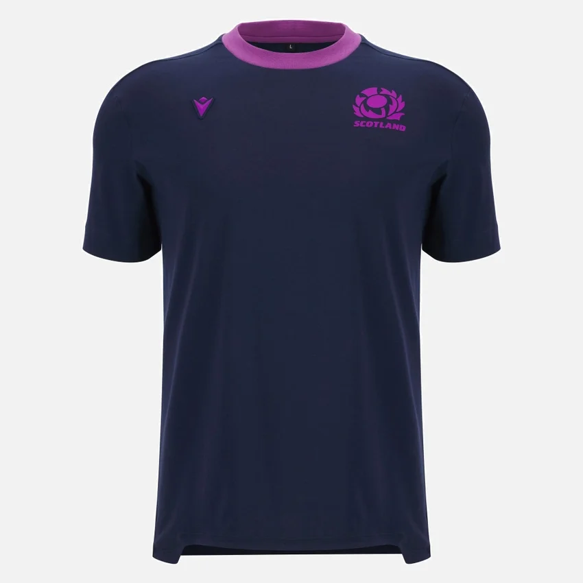 Scottish Rugby 2025/26 Navy Cotton Tee Scottish Rugby 2025/26 Navy Cotton Tee