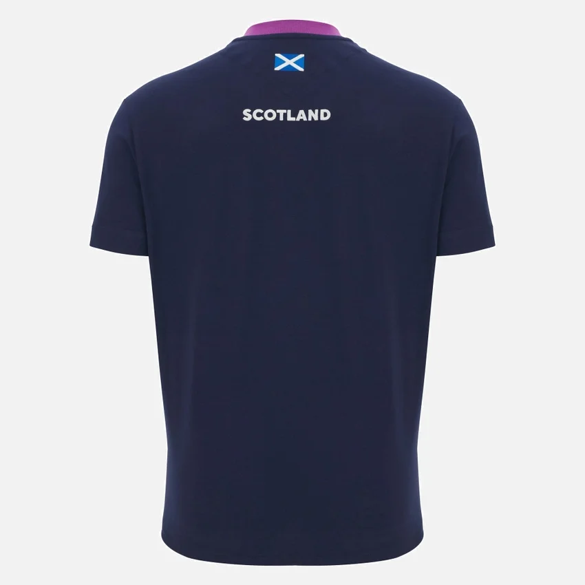Scottish Rugby 2025/26 Navy Cotton Tee Scottish Rugby 2025/26 Navy Cotton Tee