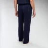 Shiny Wide-Leg Pants