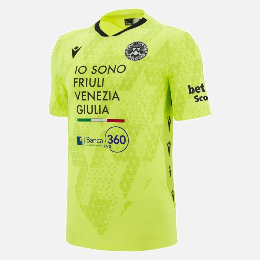 Udinese Calcio 2025/26 Adults’ Goalkeeper’s Home Match Shirt Udinese Calcio 2025/26 Adults’ Goalkeeper’s Home Match Shirt