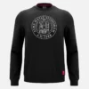 Unibo Collection Black Unbrushed Crewneck Sweatshirt Senior Unibo Collection Black Unbrushed Crewneck Sweatshirt Senior
