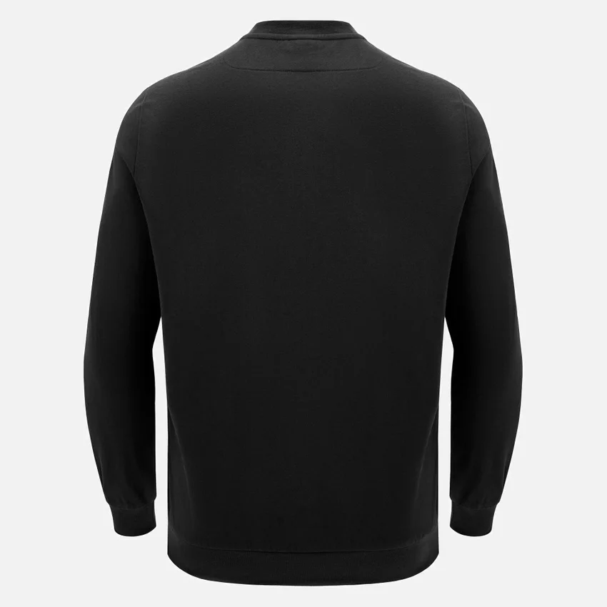 Unibo Collection Black Unbrushed Crewneck Sweatshirt Senior Unibo Collection Black Unbrushed Crewneck Sweatshirt Senior
