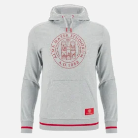 Unibo Collection Grey Melange Brushed Hoodie Senior