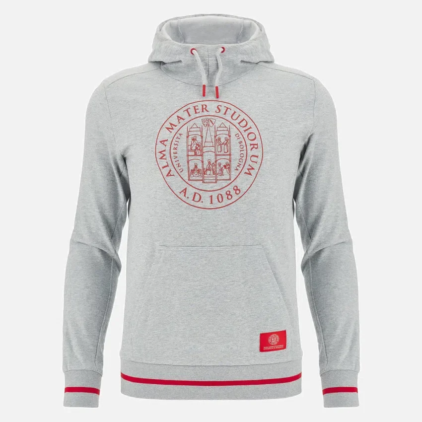 Unibo Collection Grey Melange Brushed Hoodie Senior Unibo Collection Grey Melange Brushed Hoodie Senior