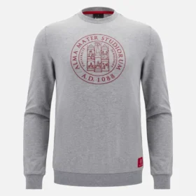 Unibo Collection Grey Melange Unbrushed Crewneck Sweatshirt Senior