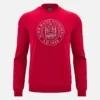 Unibo Collection Red Unbrushed Crewneck Sweatshirt Senior