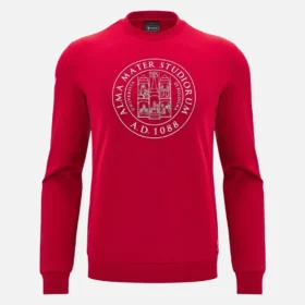 Unibo Collection Red Unbrushed Crewneck Sweatshirt Senior