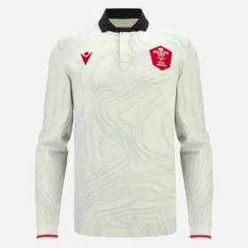 Welsh Rugby 2025/26 Away Long Sleeve Cotton Shirt