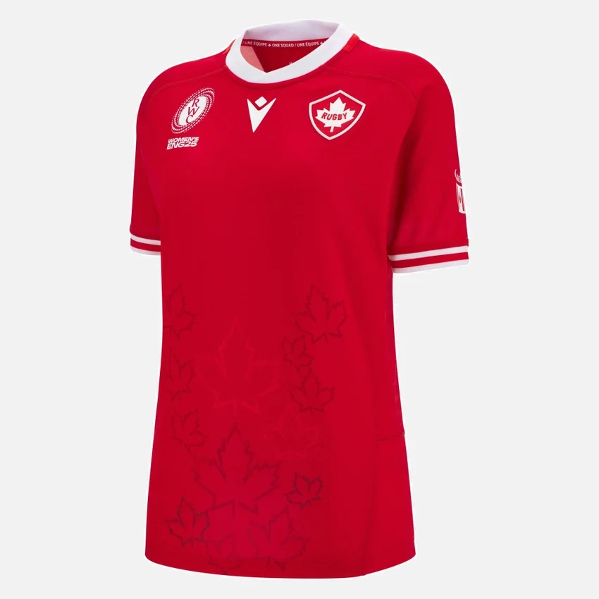 WRWC 2025 Canada Rugby Woman Home Replica Shirt WRWC 2025 Canada Rugby Woman Home Replica Shirt