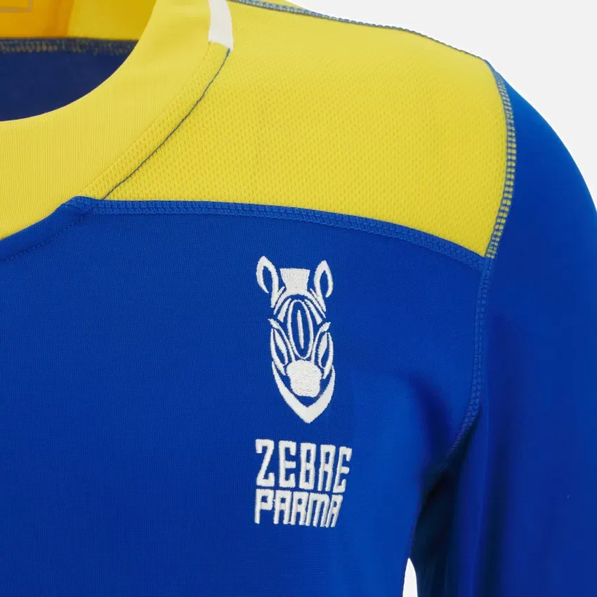 Zebre Parma 2025/26 Adults’ Training Blue Royal/yellow Shirt Zebre Parma 2025/26 Adults’ Training Blue Royal/yellow Shirt